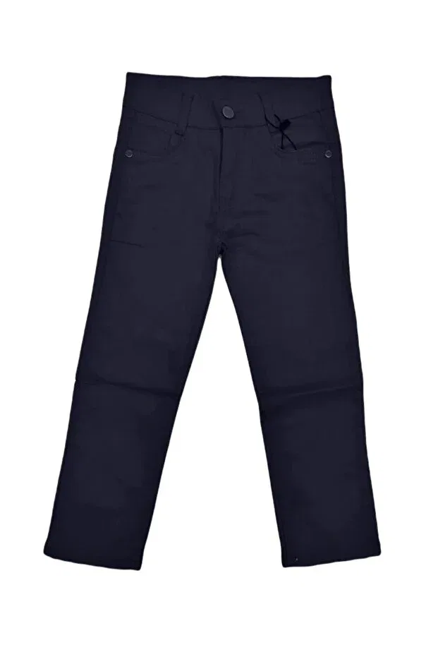 Детские брюки для девочек льняные Hilal Bebe, Navy Blue