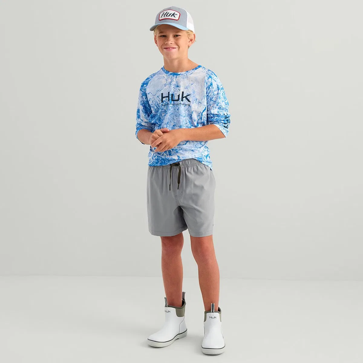 Детские шорты для мальчиков быстросохнущие Pursuit Volley Short Huk, Sharkskin — фото 4