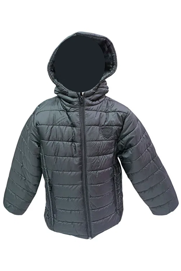 Детское пальто для мальчиков с капюшоном Irem Çocuk Giyim, Black