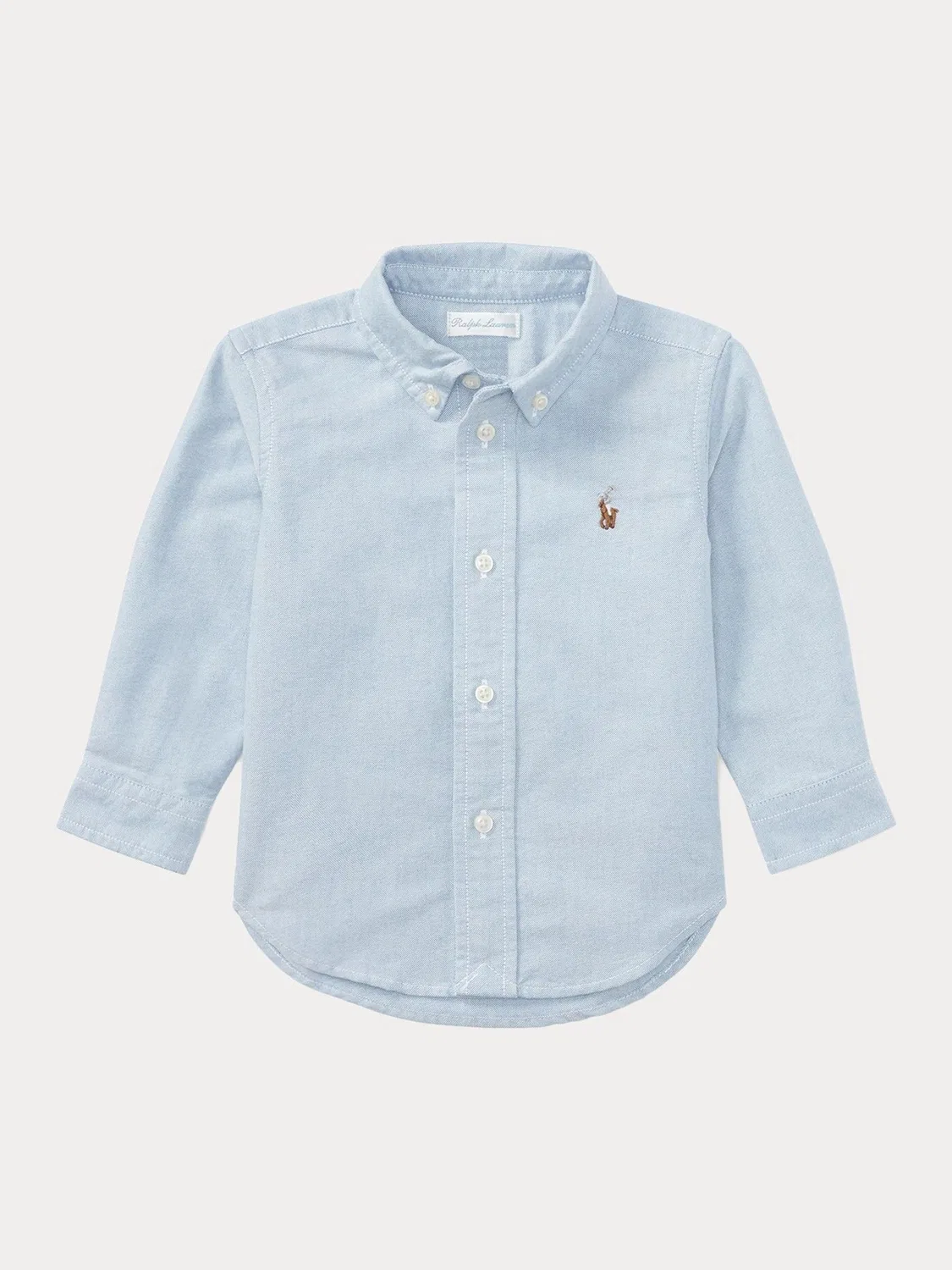 Рубашка оксфорд, хлопок, Iconic Pony Polo Ralph Lauren, синий