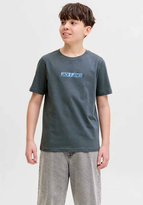 Футболка Jjmunk с круглым вырезом, 3 шт., размер 3 шт., mp jnr - футболка с принтом Jack & Jones Junior, белый/черный — фото 2