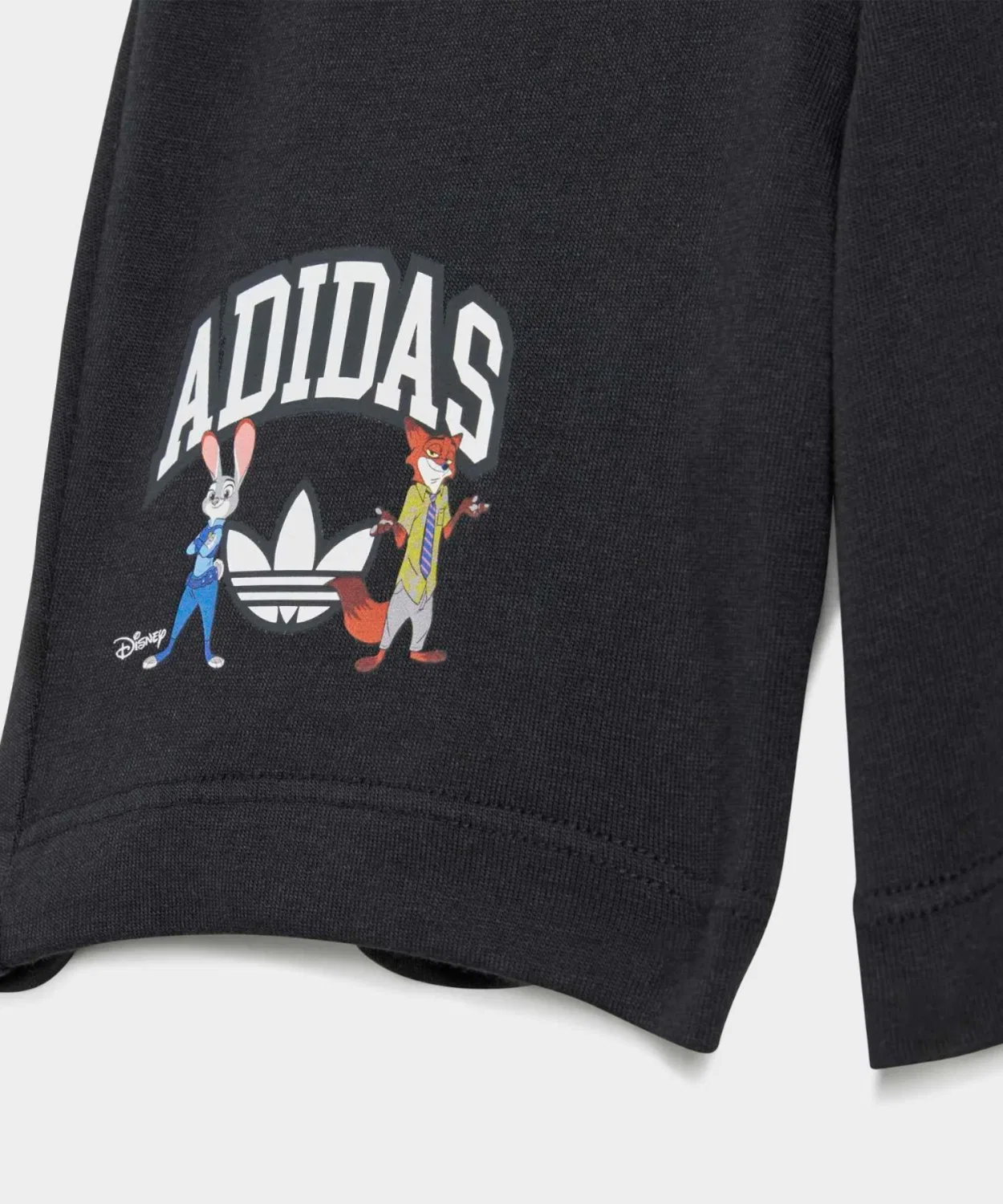 Детский комплект из футболки и шорт с принтом Disney Zootopia Adidas Originals, White/Black — фото 2