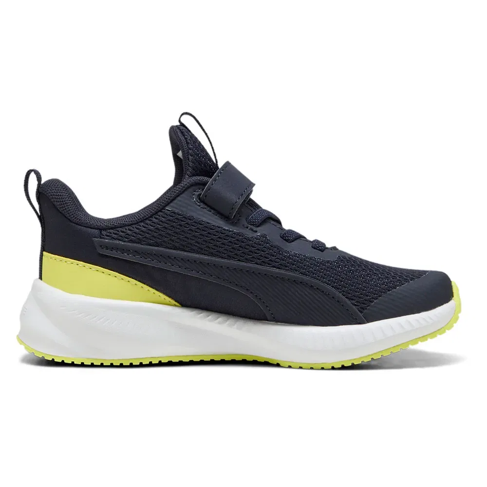 Детские кроссовки для девочек с липучкой Flyer 3 AC+ PS Puma, Blue — фото 3