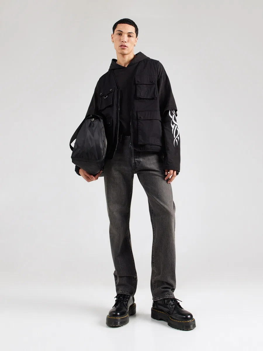 Джинсы LEVI'S Regular '501 Levi's' черного цвета — фото 4