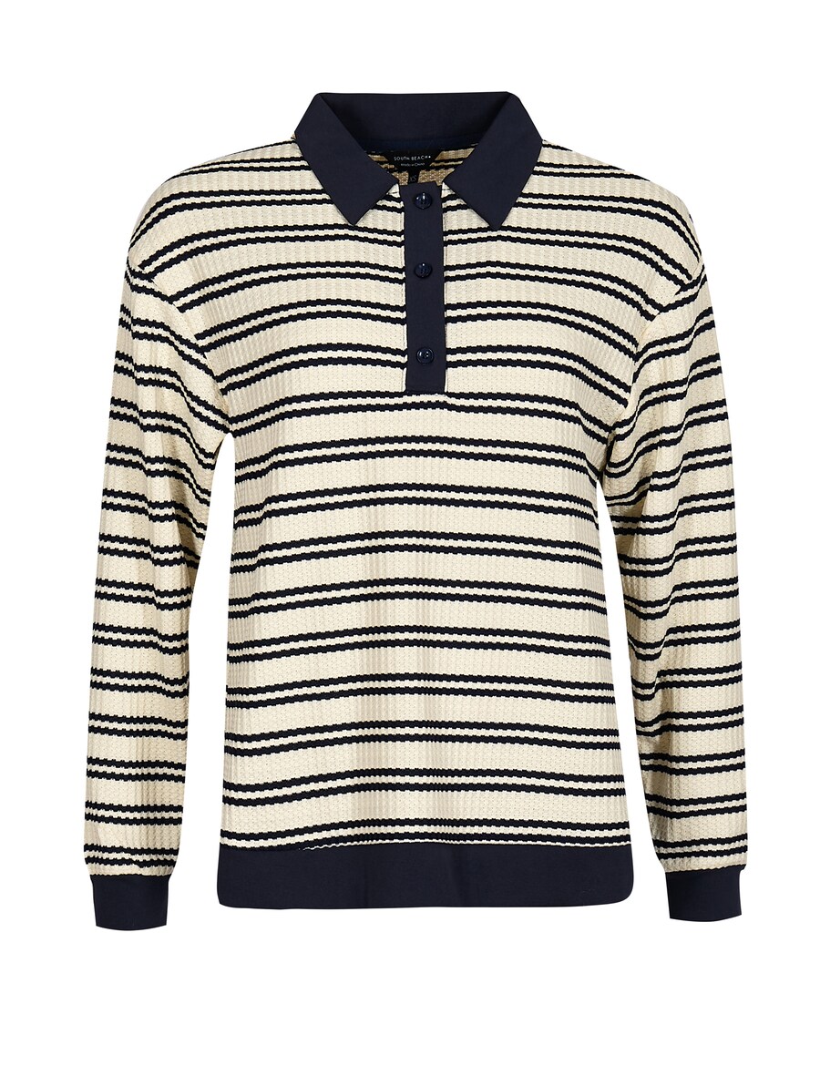 

Свитер South Beach, кремовый/темно-синий