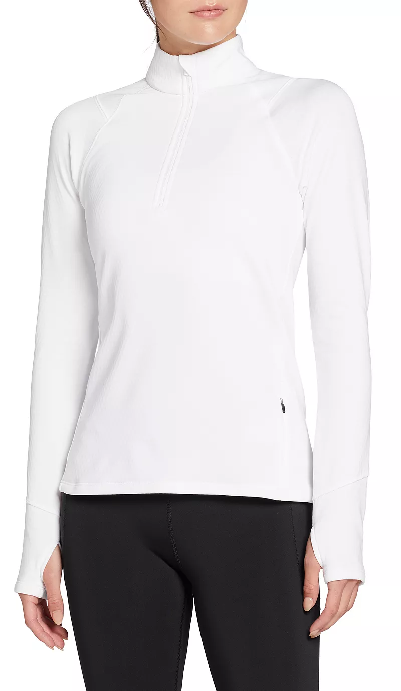 

Женская куртка DSG для бега в сетку на молнии 1/4, цвет Pure White