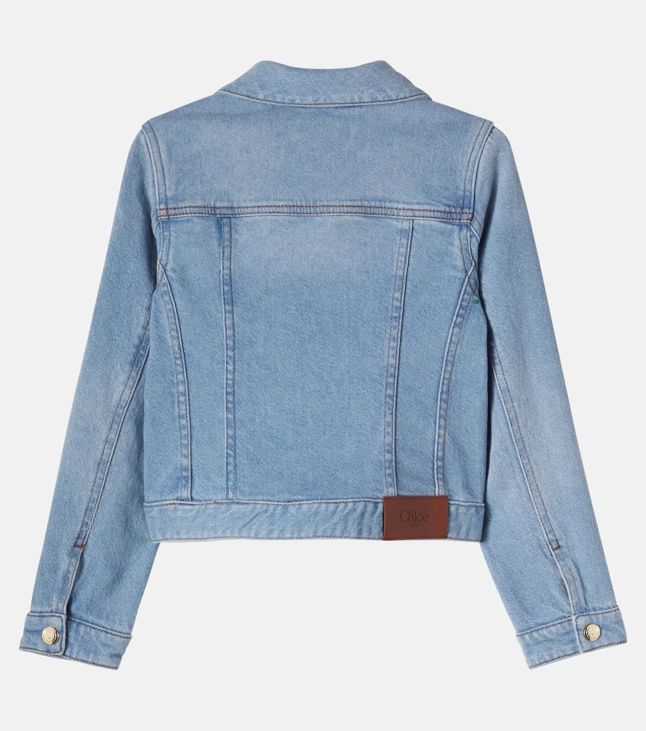 Легкая куртка джинсовая Chloé Kids, Bleach — фото 3