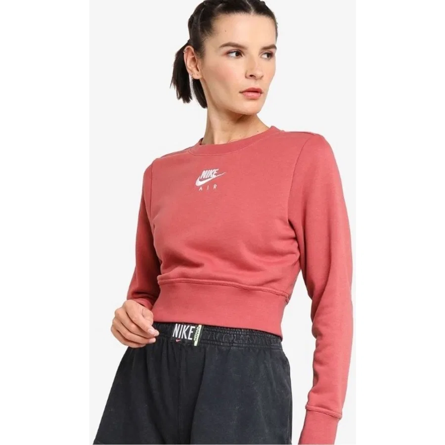Женский свитшот из флиса с длинным рукавом Air Fleece Crew Nike, Разноцветный