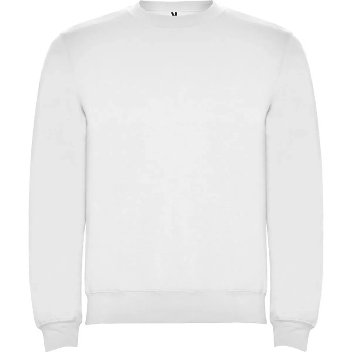 Классический свитшот с круглым вырезом Roly, White
