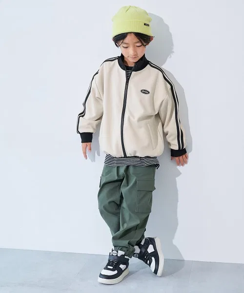 Детская спортивная куртка с лампасами, модель Side Line Track Jacket, devirock, Темно-коричневая — фото 2