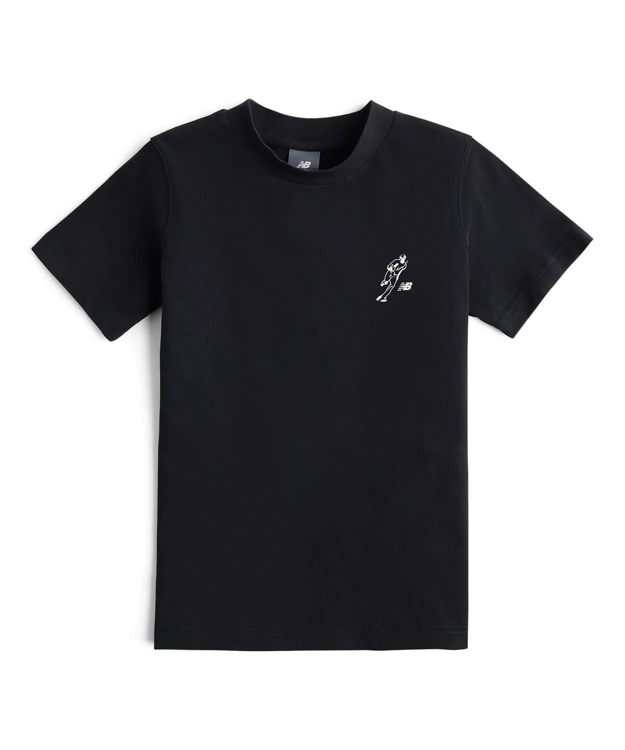 Детская футболка с коротким рукавом и принтом Always On Logo New Balance, Black