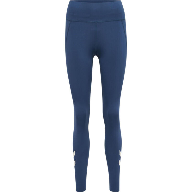 

Hmlmt Grace Колготки с высокой талией, женские гибкие леггинсы для йоги HUMMEL, цвет blau