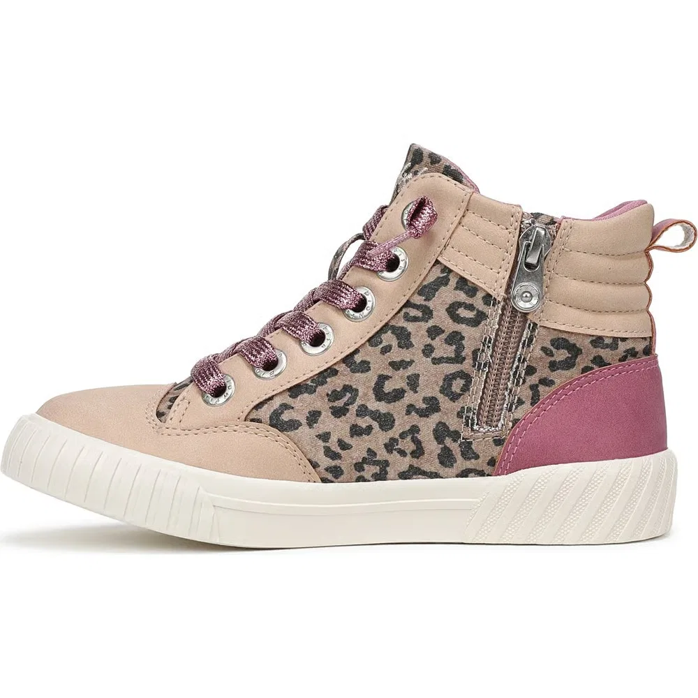 Детские высокие кроссовки Wanderland-K Blowfish Malibu, Leopard Canvas/Faux Leather — фото 4