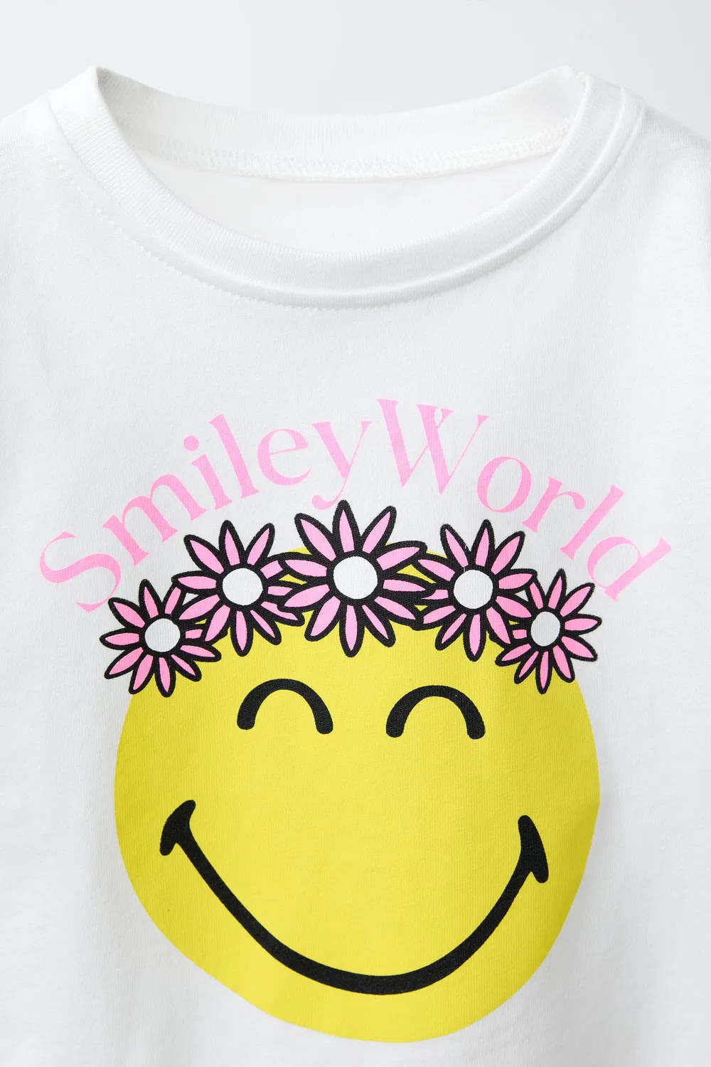Футболка с бахромой SMILEYWORLD ZARA, Oyster-White — фото 3