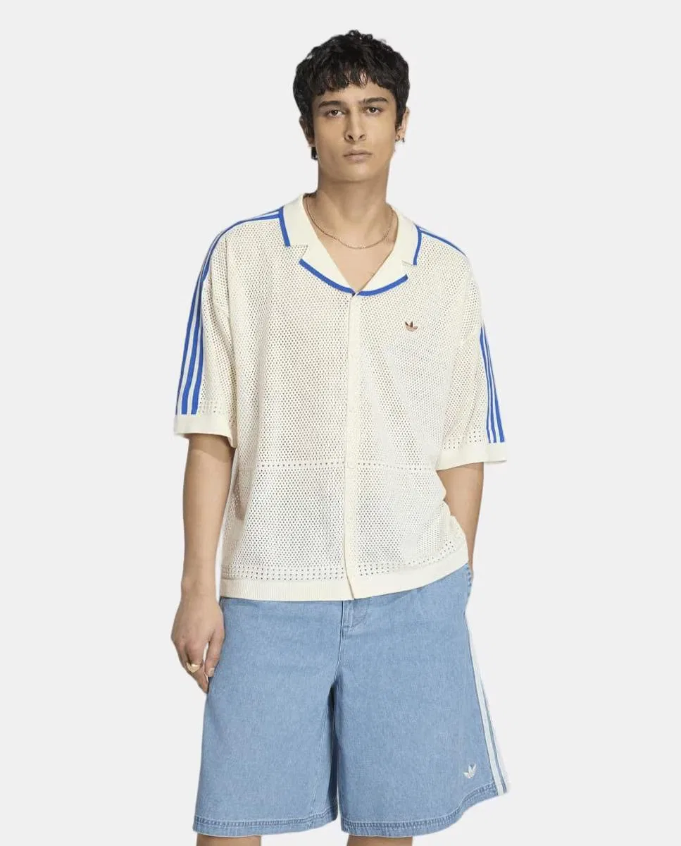 Мужская футболка, Knitted Shirt Originals, adidas, белый