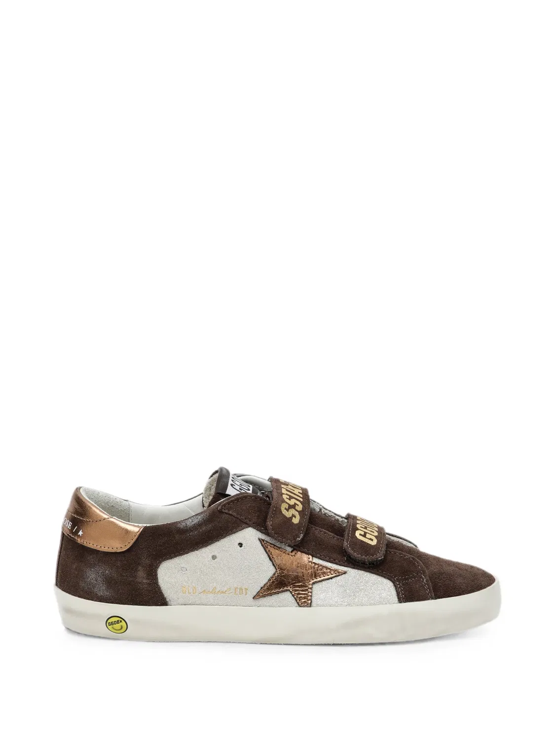 Кеды Old School с нашивкой Golden Goose Kids, коричневый