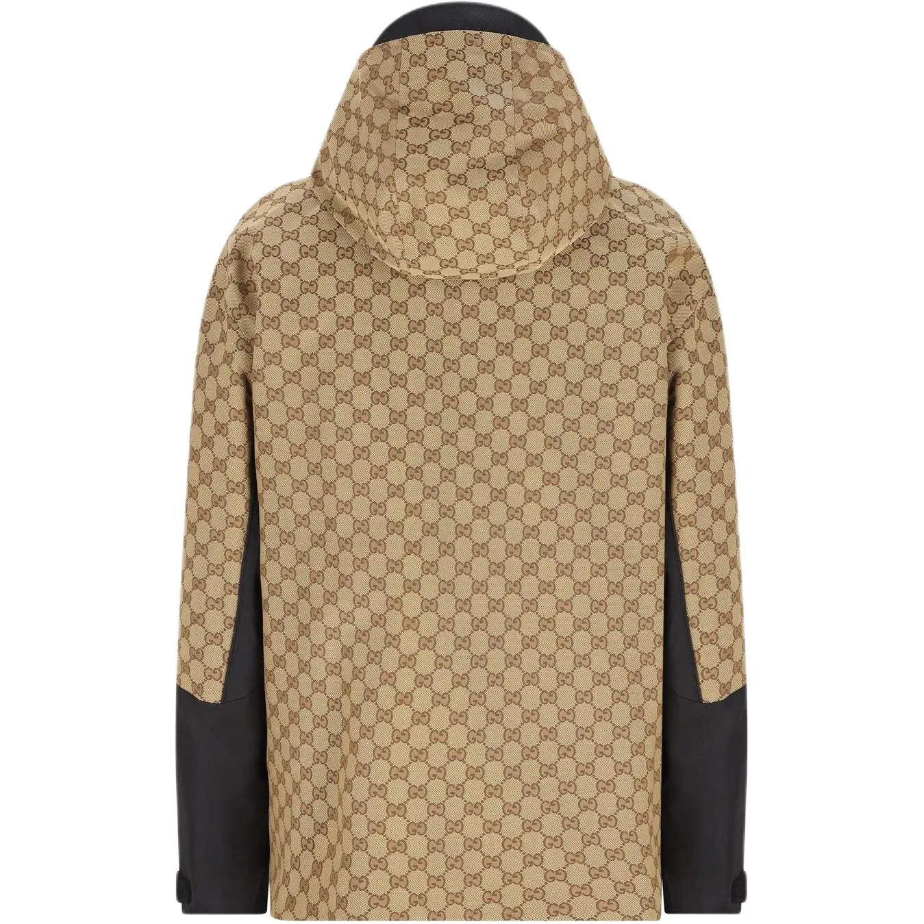 Пуховик GUCCI с жаккардовым узором GG, мужской, Beige/Dark Brown — фото 3
