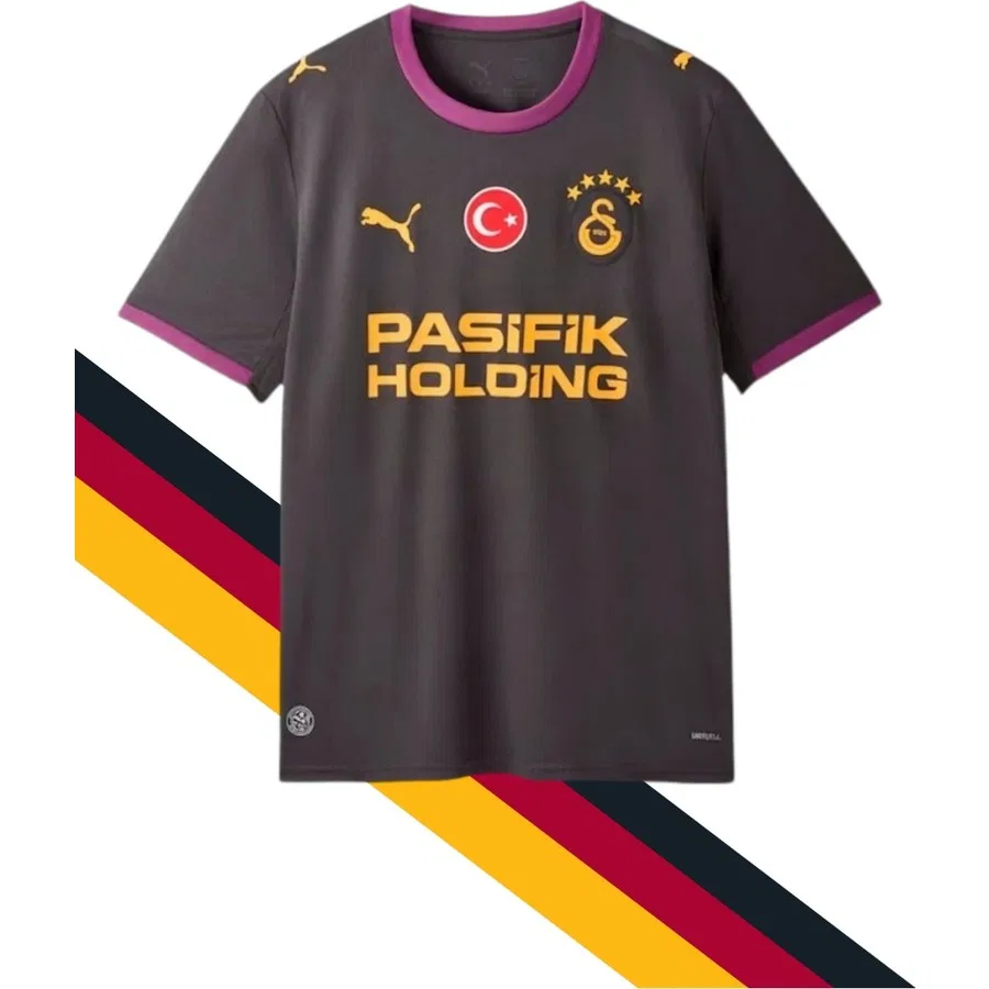 Детская футболка с длинным рукавом Galatasaray 2026/2027 Deplasman Siyah, Черный — фото 4