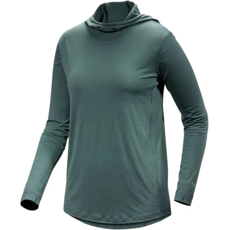 Женский свитшот из мериносовой шерсти LANA Arcteryx, Boxcar Green