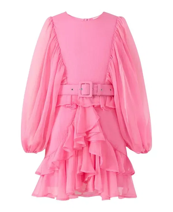 Детское платье для девочек с рукавом-воланом soleil frill mini dress Marlo Kids, Candy