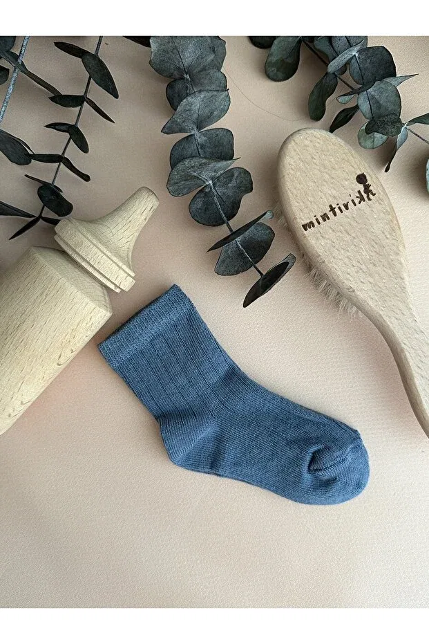 Детские носки для девочек хлопковые Mintirik, Dark Blue