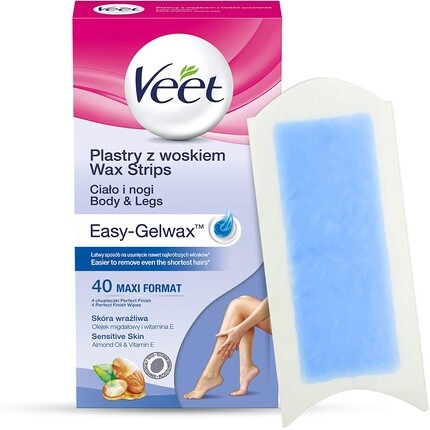 

Восковая полоска для чувствительной кожи 400 г, Veet