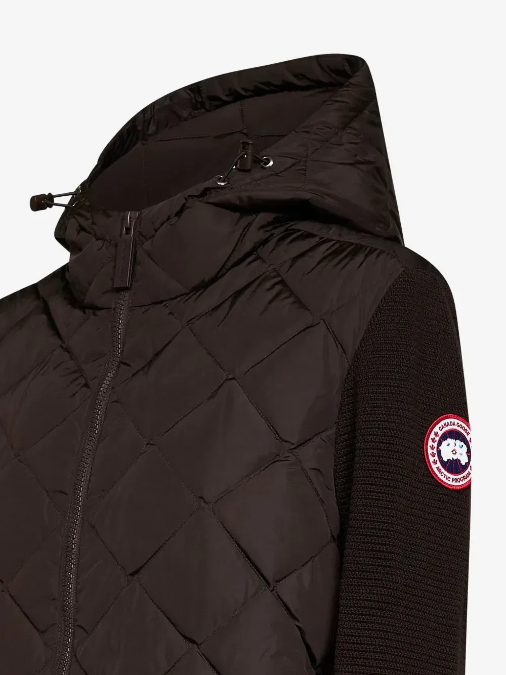 Стеганая куртка HyBridge с капюшоном Canada Goose, коричневый — фото 3
