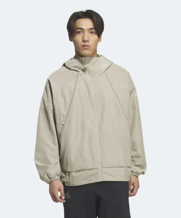 Куртка из нейлона ветрозащитная Transition, Adidas, cargo