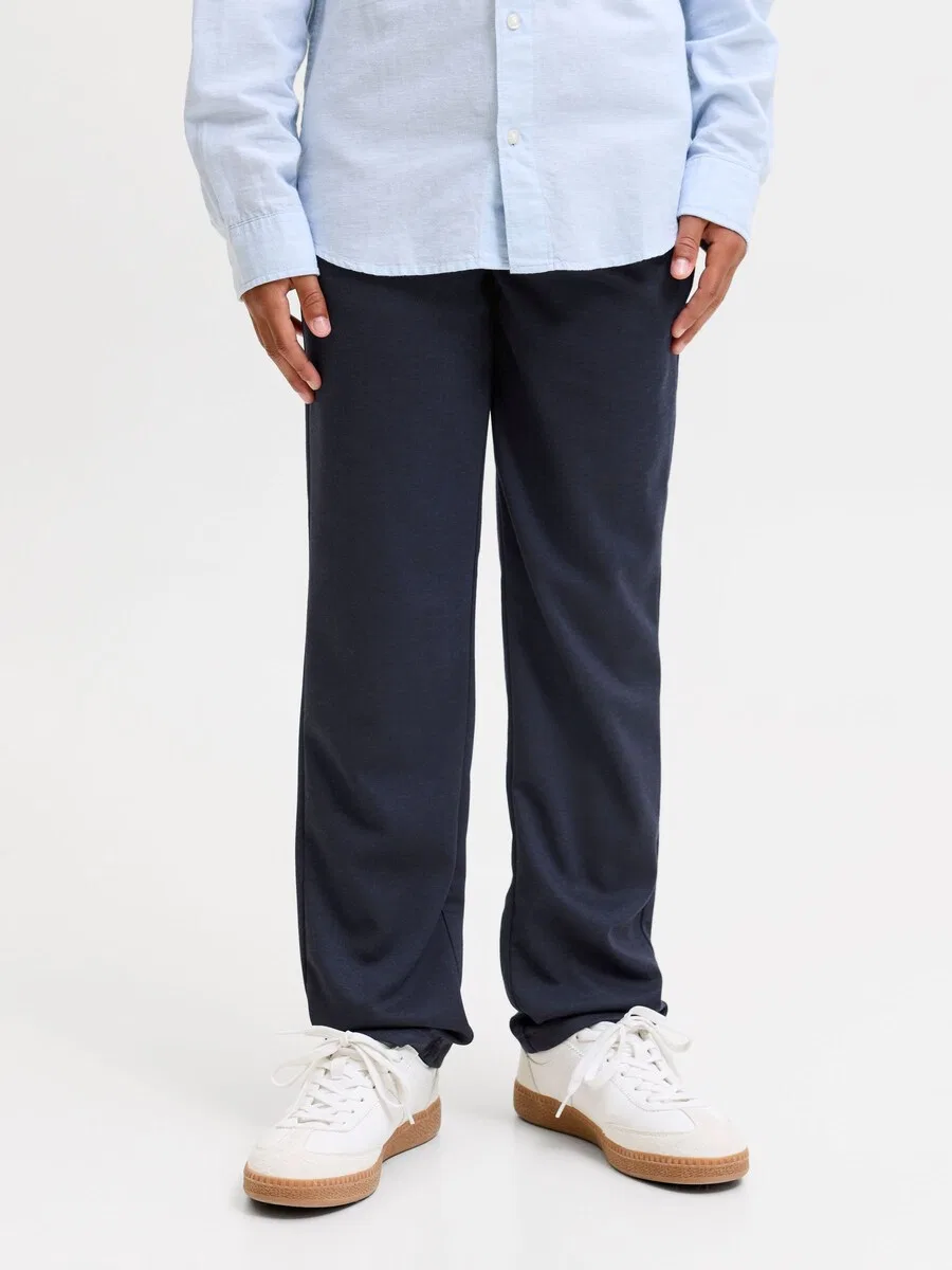 Детские брюки Jack & Jones Junior Regular Pants 'JPSTOLLIE DEVON' темно-синего цвета — фото 2