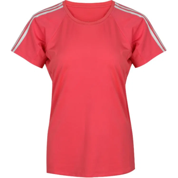 Женская футболка с круглым вырезом Red Adidas, Красный