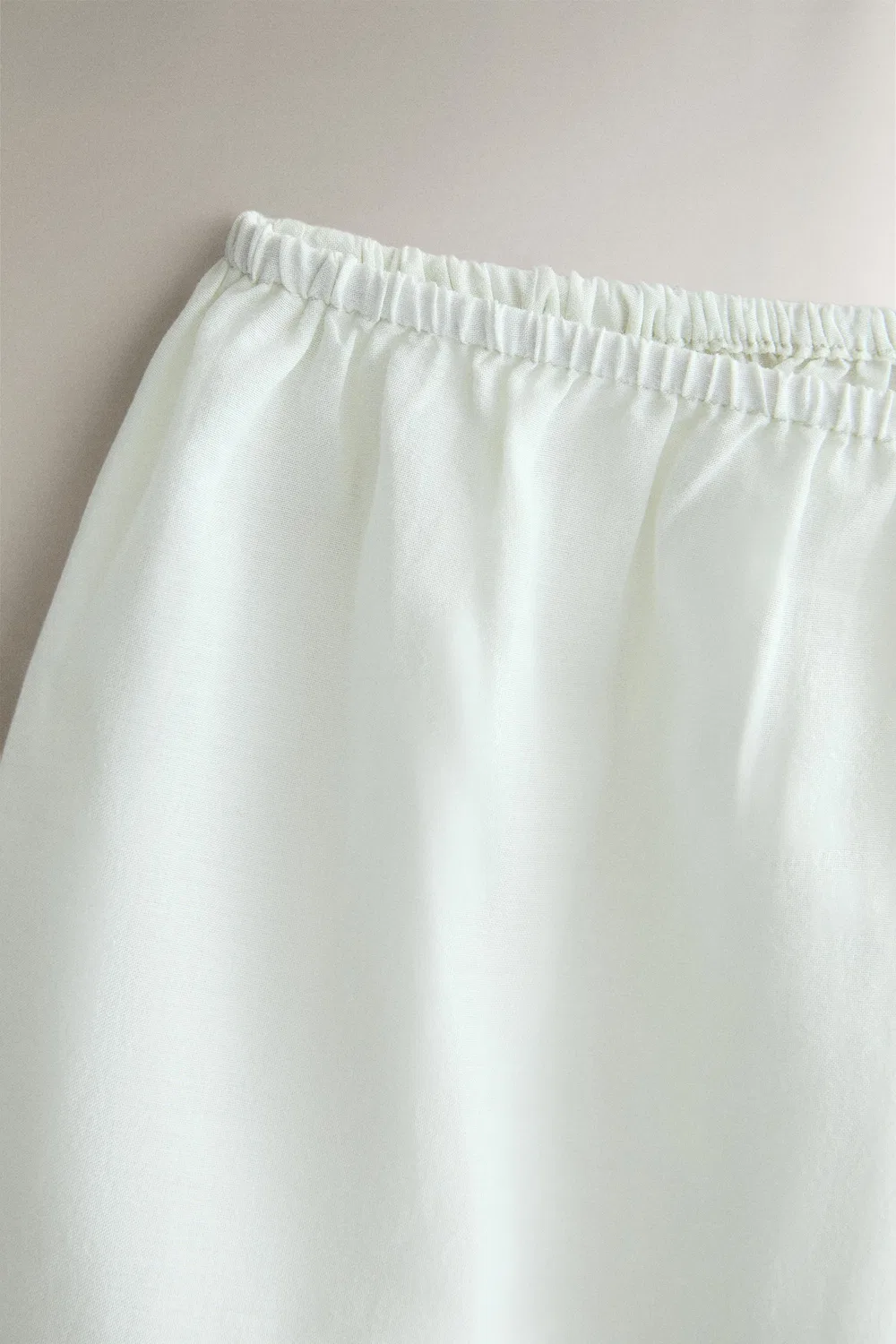 Хлопковые шорты с кружевом ZARA, Light blue — фото 2