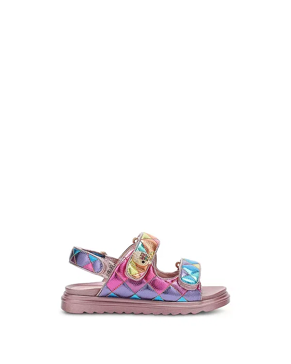 Детские сандалии для девочек с принтом Mini Orson Kurt Geiger London, Rainbow — фото 2