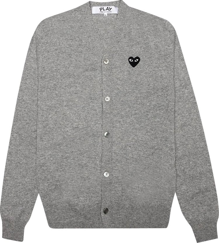 

Кардиган Comme des Garçons PLAY Heart Wool Cardigan 'Gray', серый