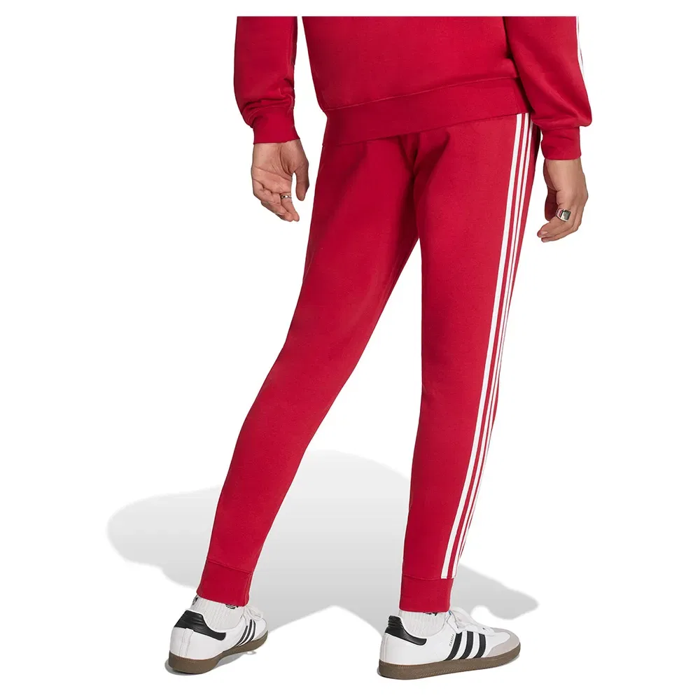 Мужские спортивные брюки с фирменными лампасами Adidas Originals 3 Stripes, Red — фото 2