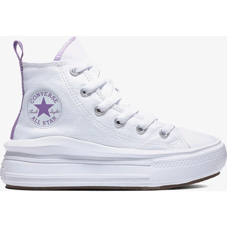 Детские кроссовки на платформе Chuck Taylor All Star Move Converse, Белый — фото 4
