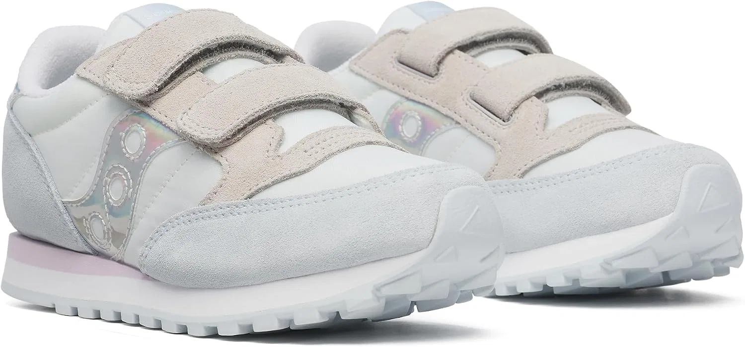 Детские кроссовки для мальчиков с двойной липучкой Jazz Double Hook & Loop Saucony, White/Blue — фото 2