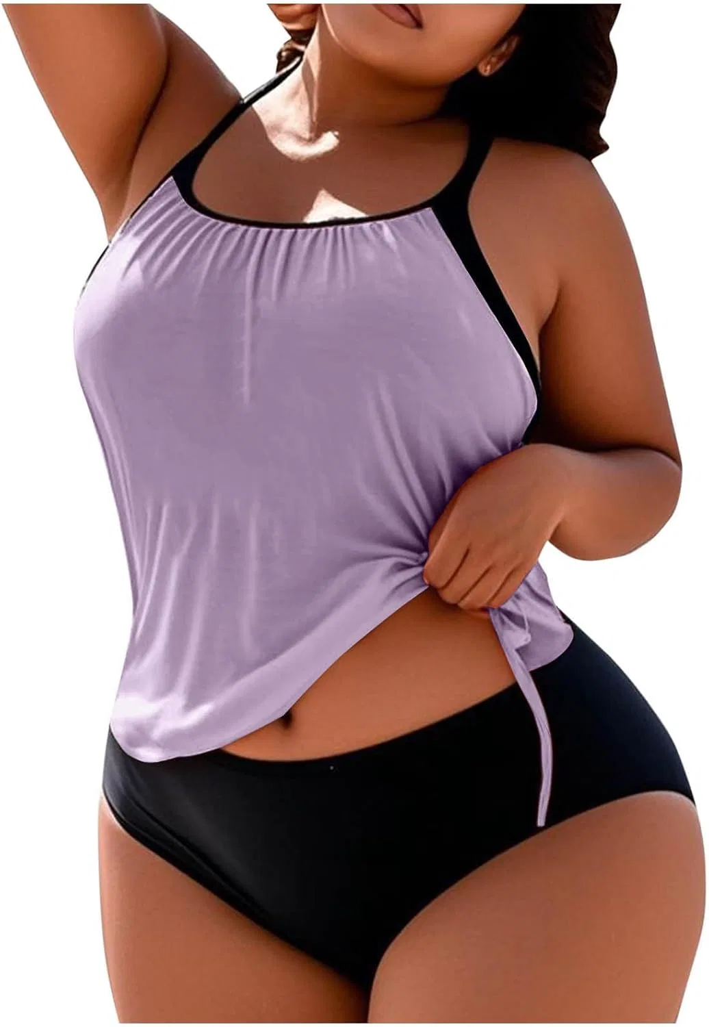 Женский танкини с регулируемыми бретелями Generic, Purple