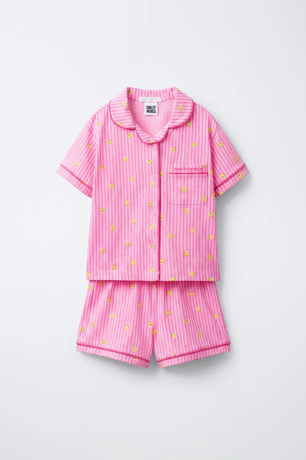 Пижама SMILEYWORLD для детей от 6 до 14 лет. ZARA, Fuchsia