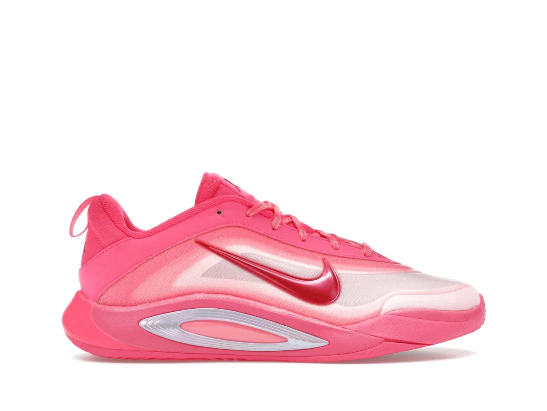 Детские баскетбольные кроссовки с ярким дизайном Nike A'ja Wilson A'One, Hyper Pink Polarized Pink Arctic Punch Laser Pink