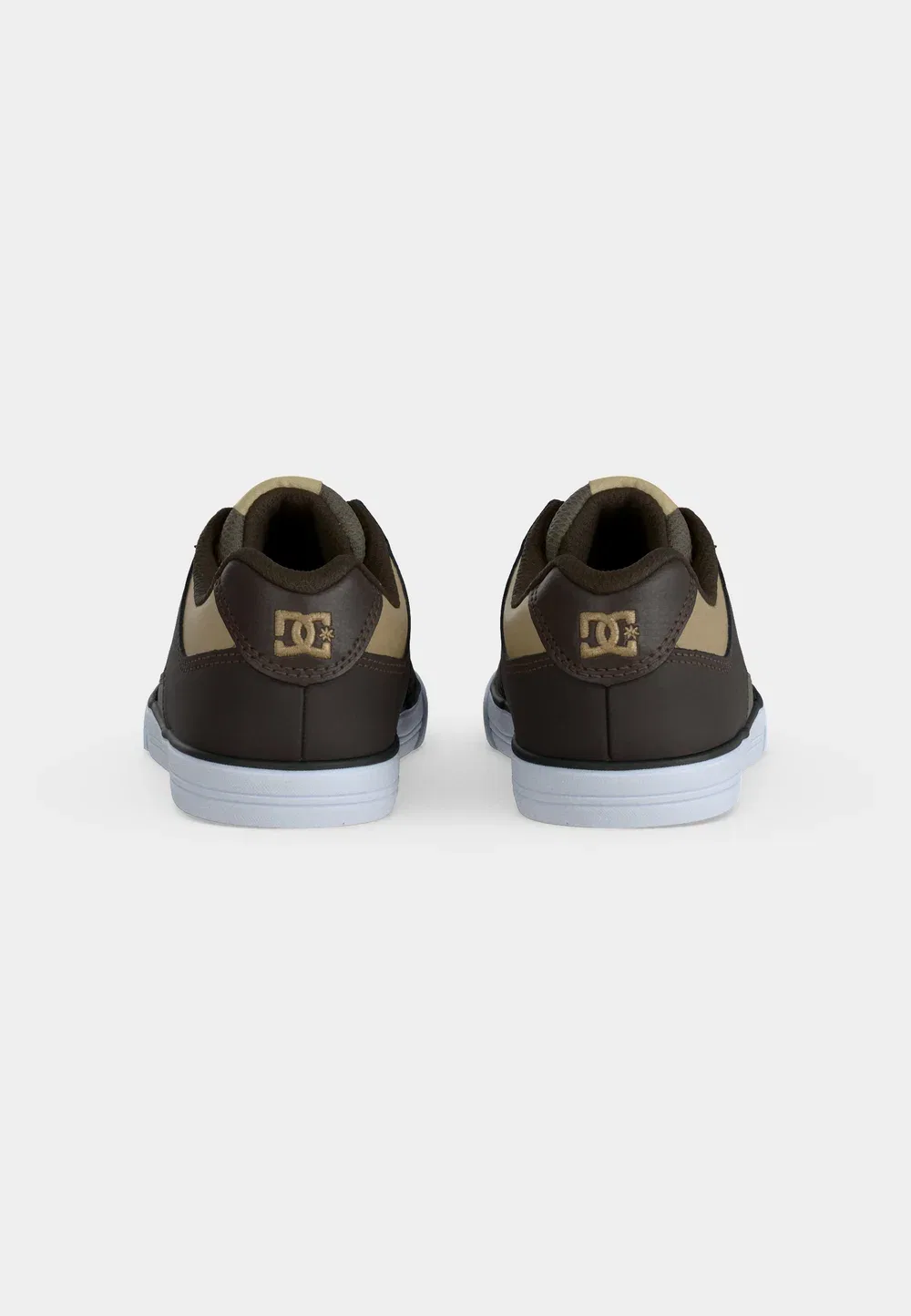 Чисто унисекс - скейтбордистские кроссовки Dc Shoes, Brown/White — фото 4