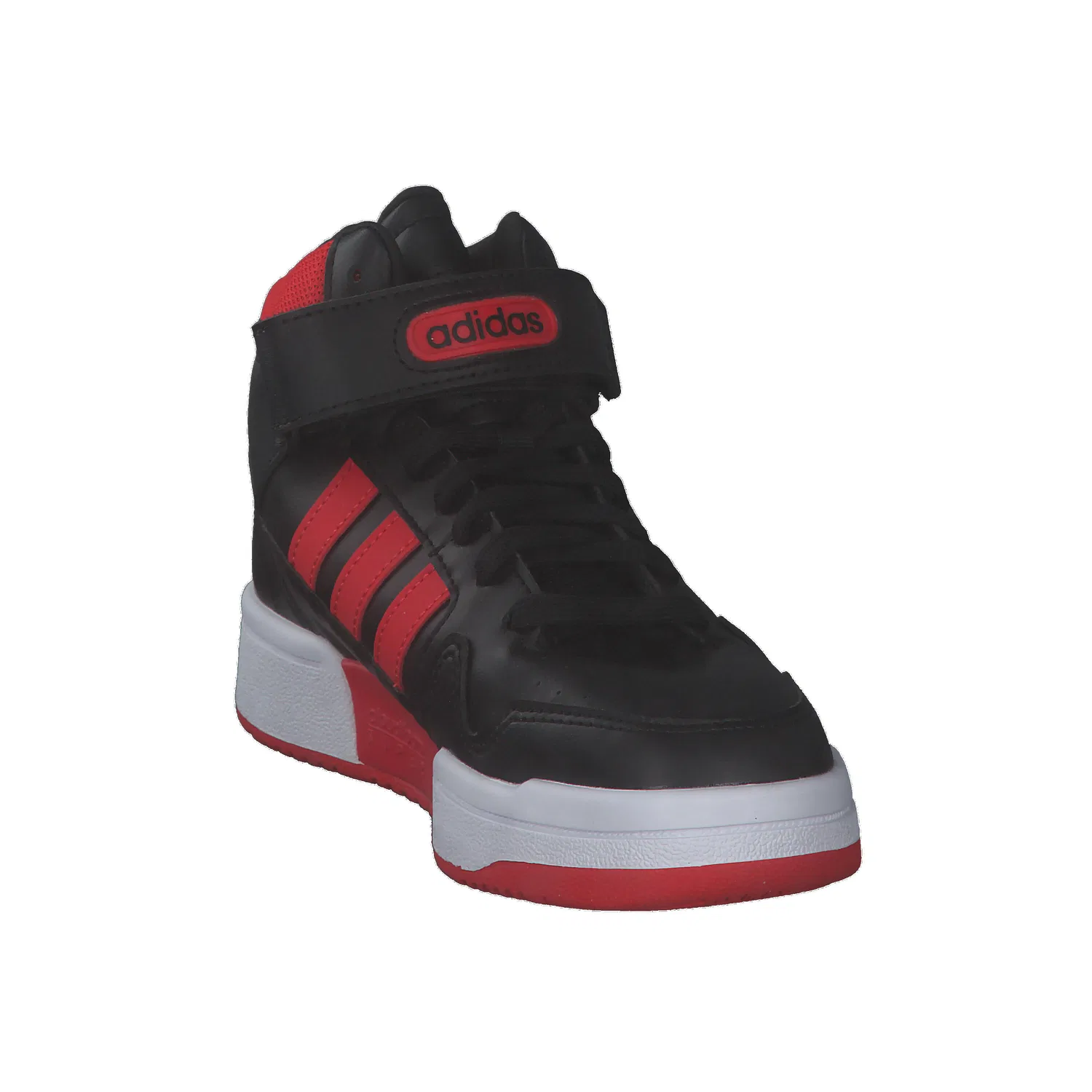 Детские кроссовки с высоким верхом Postmove Mid K Adidas, Schwarz Rot — фото 2