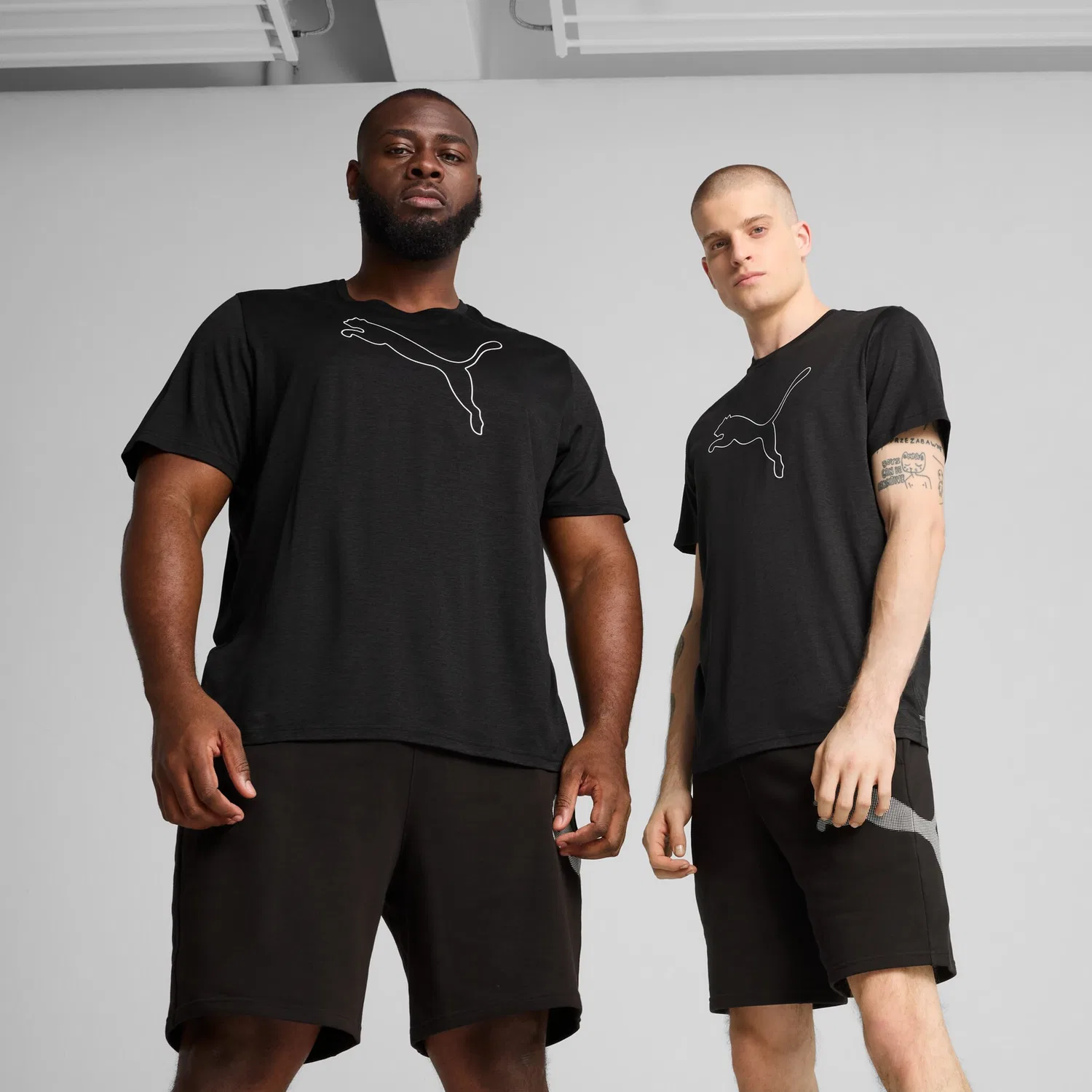 Детская тренировочная футболка с технологией dryCELL PUMA, Black Heather — фото 2