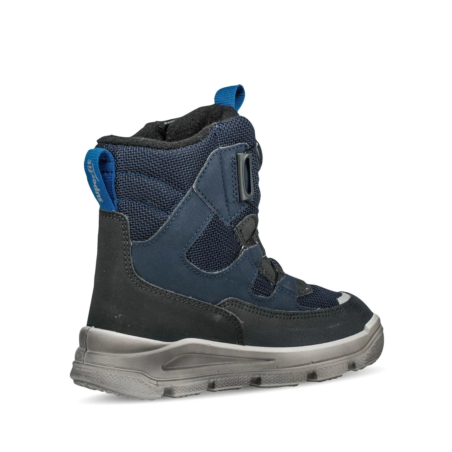 Детские ботинки для мальчиков утепленные Gore-tex Padding Superfit, Black Blue 0050 — фото 4