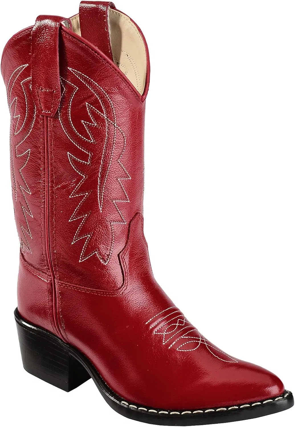 Детские сапоги для девочек с мысом J Old West, Red