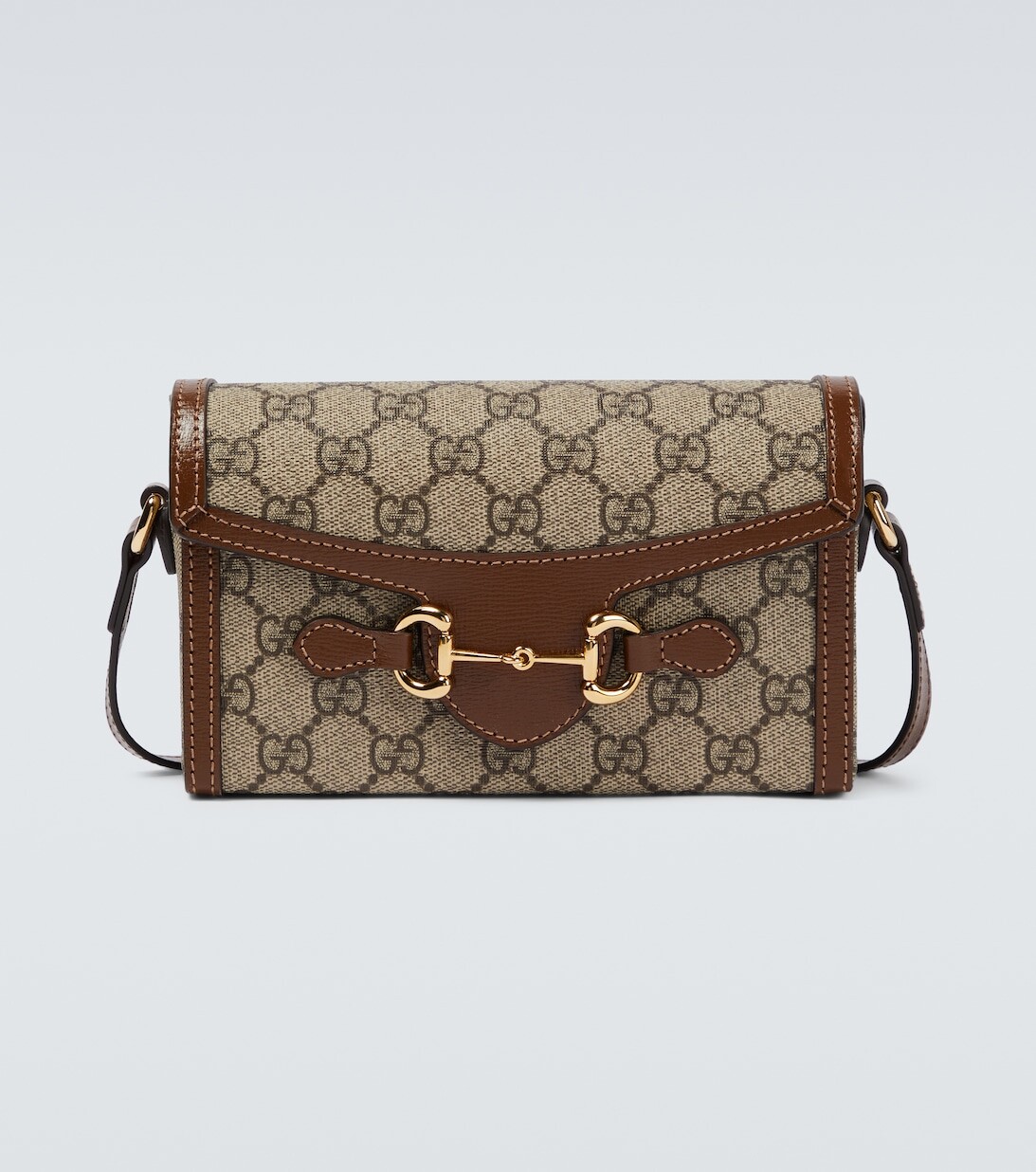 

Маленькая сумка через плечо Horsebit 1955 Gucci, бежевый