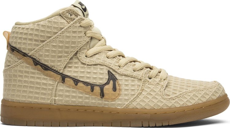 Кроссовки Nike SB Dunk High Premium Hemp 'Waffle', загар - фото