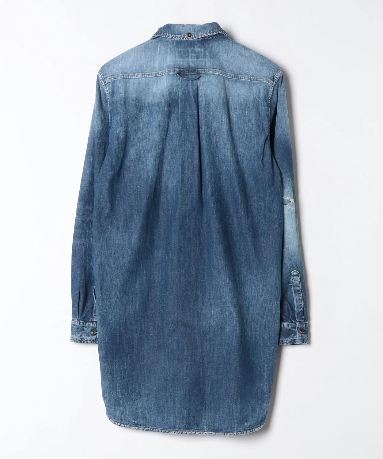 Женское платье-рубашка с длинным рукавомBotton Down Every Day Dress DSQUARED2, Blue — фото 2