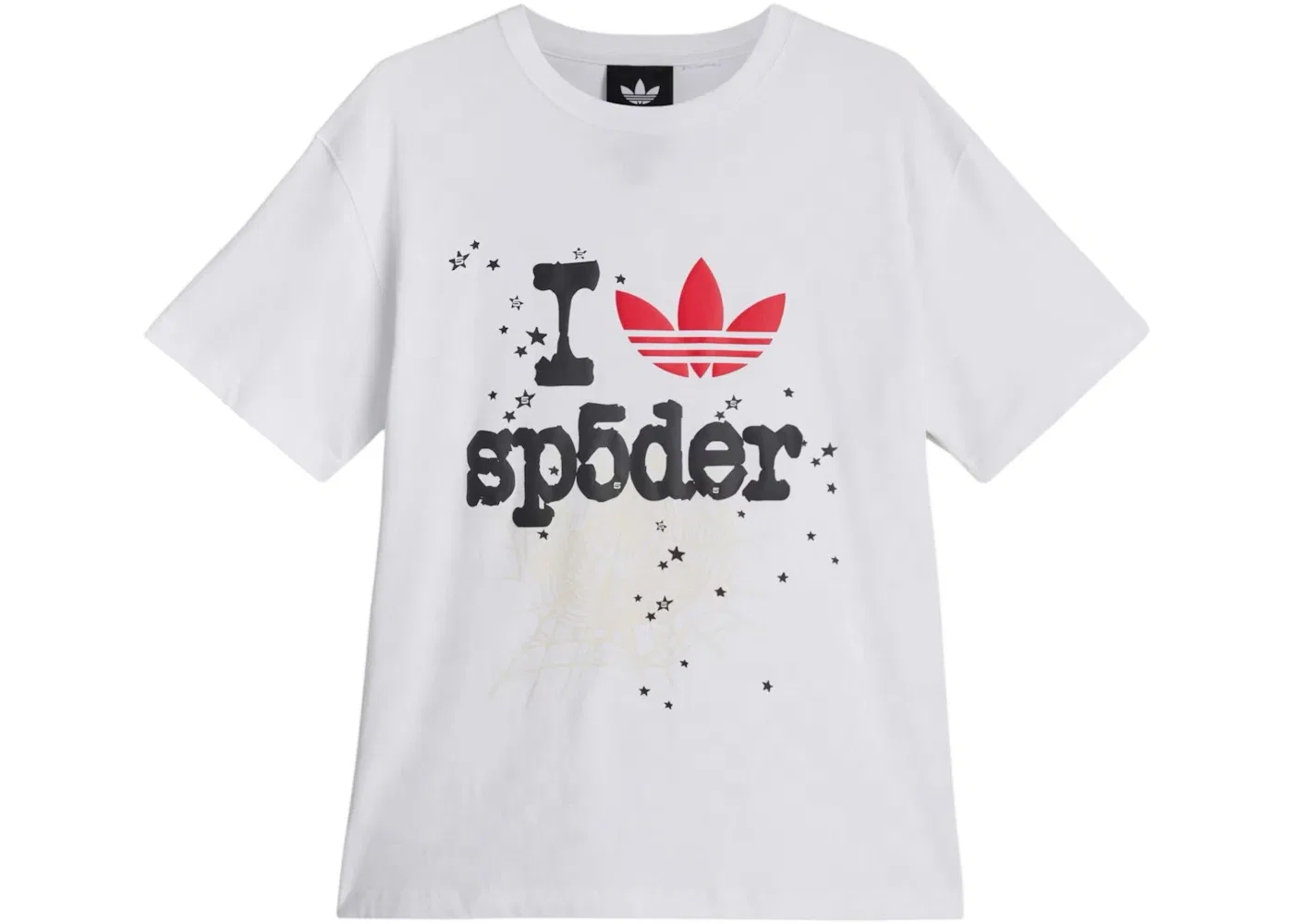 Мужская футболка с принтом Adidas x Sp5der T-shirt, White