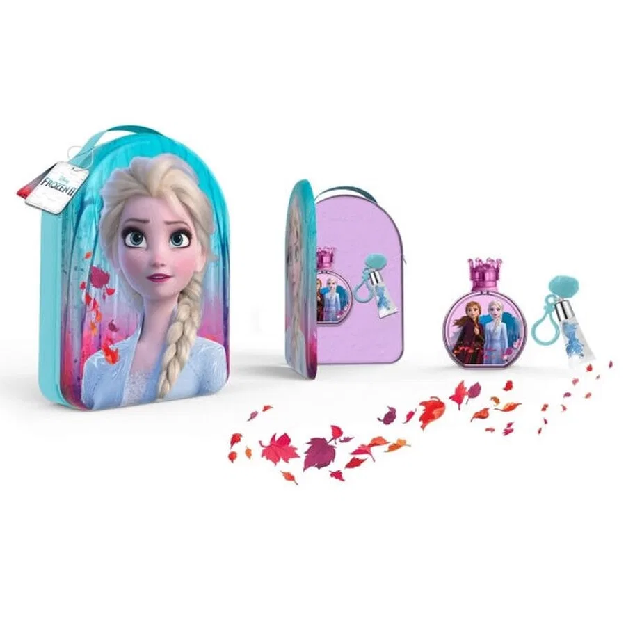 Женский парфюмерный набор с ароматом Frozen, туалетная вода 100 мл с блеском для губ и рюкзаком, Air Val