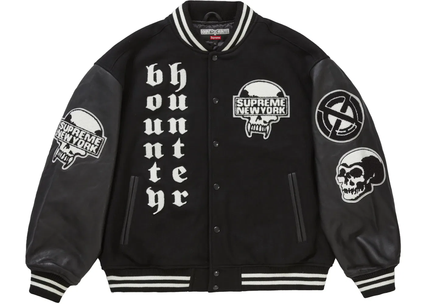 Мужская куртка-бомбер Bounty Hunter Varsity Supreme, Black